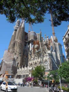 La Sagrada Familia Church by Antonia Gaudi, Barcelona